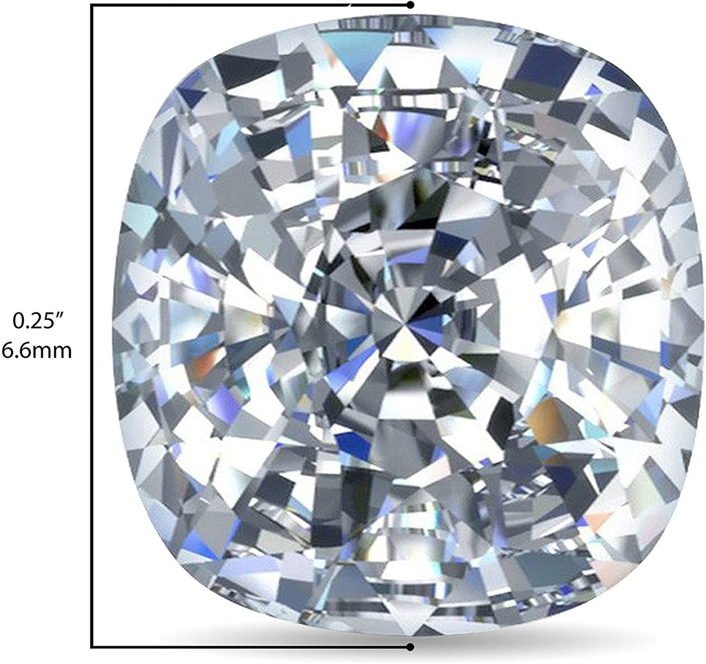 IGI Certified Loose 1/2 to 2.0 Carat Square Cushion Cut Lab Created Diamond (G-H Color, VS1-VS2 Clarity) - Single Loose Stone