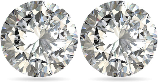 IGI Certified Loose 4.0 Cttw Round Brilliant Cut Lab Created Diamond (G-H Color, VS1-VS2 Clarity) - Matched Pair of Loose Diamonds