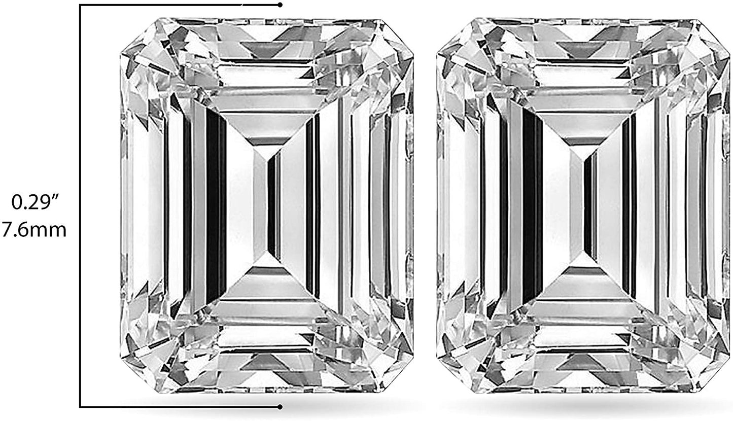 IGI Certified Loose 3.0 Cttw Emerald Cut Lab Created Diamond (G-H Color, VS1-VS2 Clarity) - Matched Pair of Loose Diamonds
