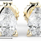 IGI Certified 1/2 Cttw Pear Cut Lab Grown Diamond 14K Gold 3-Prong Pushback Stud Earrings (G-H Color, VS1-VS2 Clarity) - Choice of Gold Color