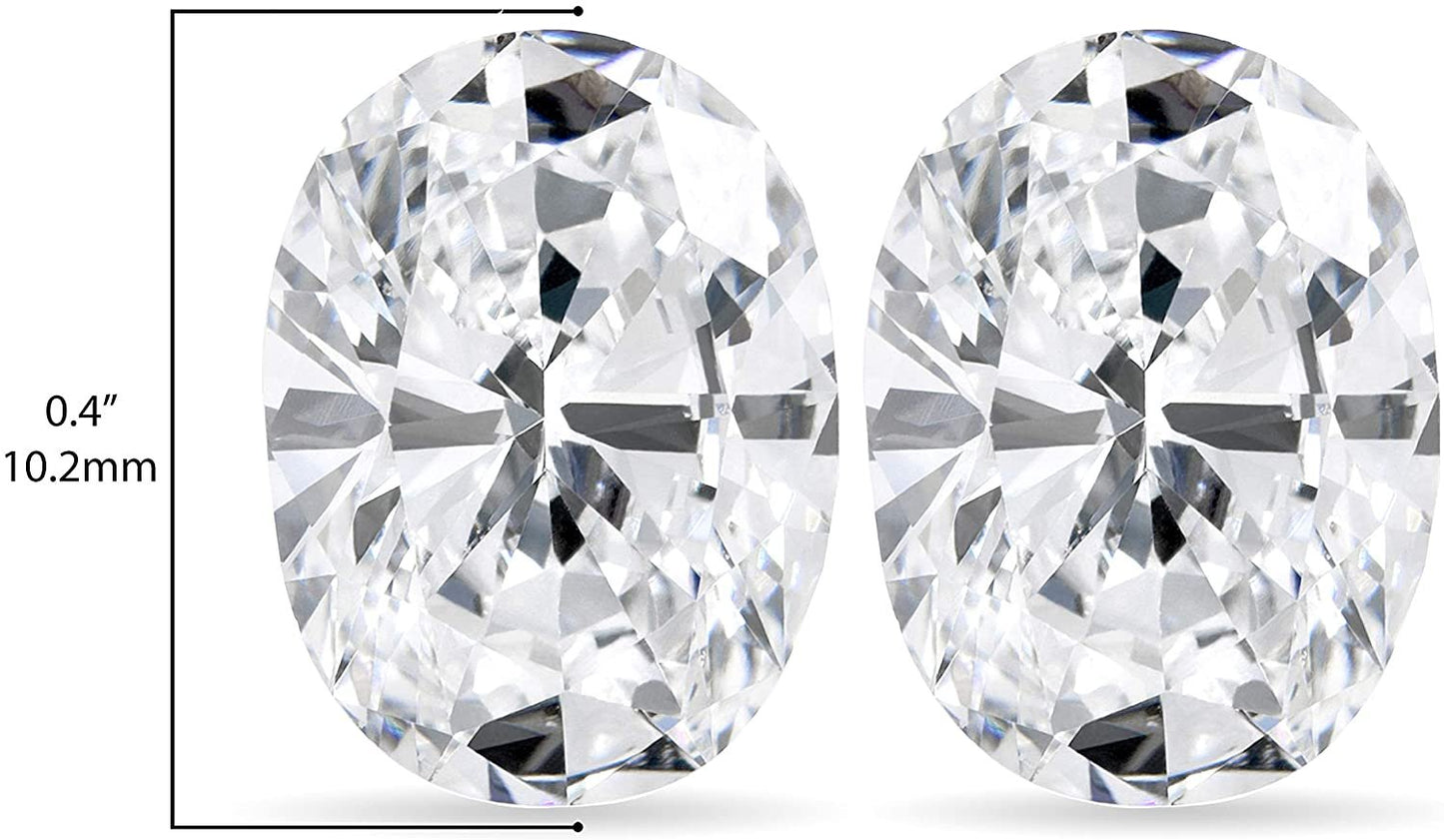 IGI Certified Loose 1.0 to 5.0 Cttw Oval Shape Cut Lab Created Diamond (G-H Color, VS1-VS2 Clarity) - Matched Set of Loose Stones