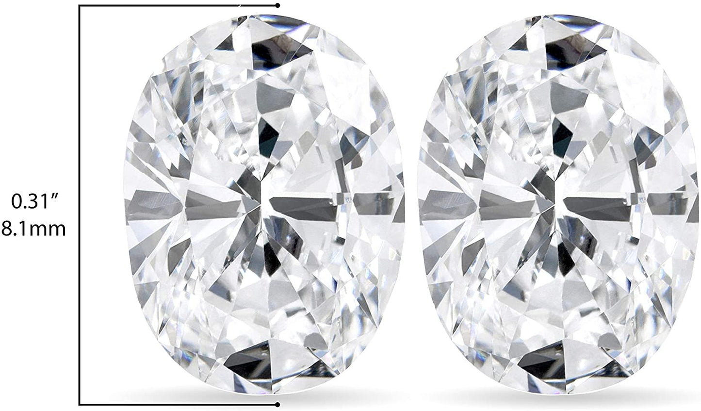 IGI Certified Loose 1.0 to 5.0 Cttw Oval Shape Cut Lab Created Diamond (G-H Color, VS1-VS2 Clarity) - Matched Set of Loose Stones