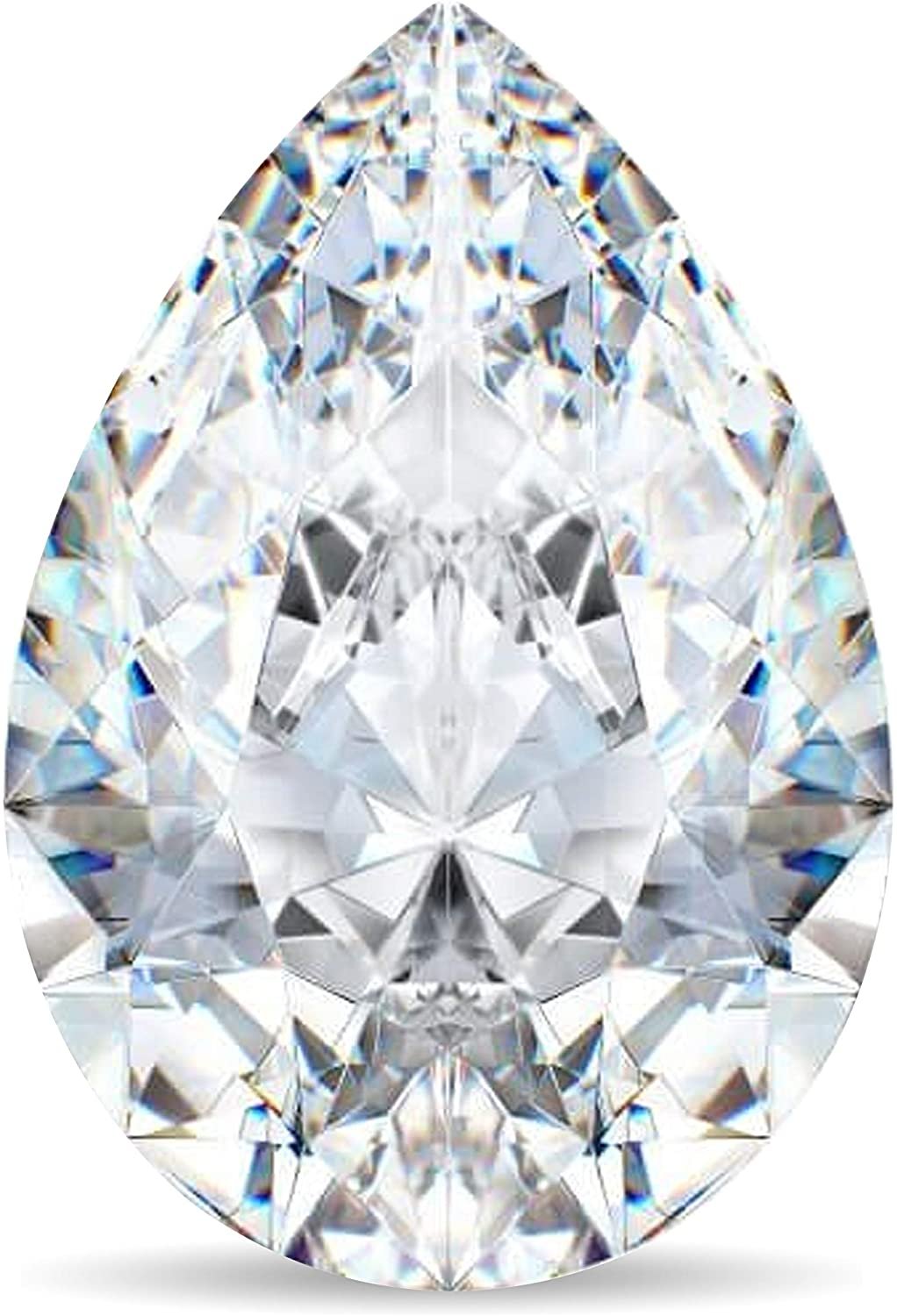 IGI Certified Loose 1/2 to 2.0 Carat Pear Cut Teardrop Shape Lab Created Diamond (G-H Color, VS1-VS2 Clarity) - Single Loose Stone