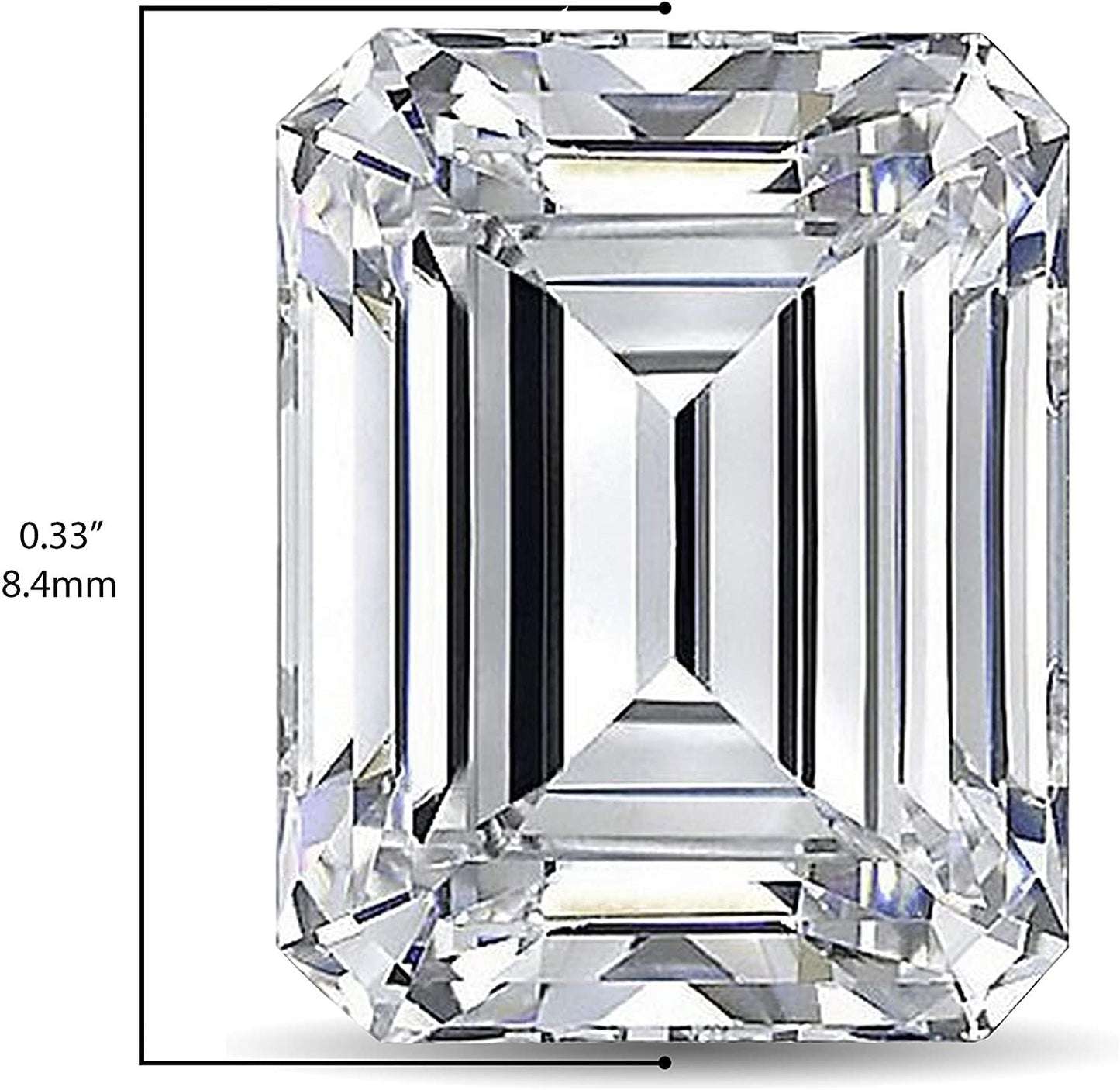 IGI Certified Loose 1/2 to 2.0 Carat Emerald Cut Lab Created Diamond (G-H Color, VS1-VS2 Clarity) - Single Loose Stone