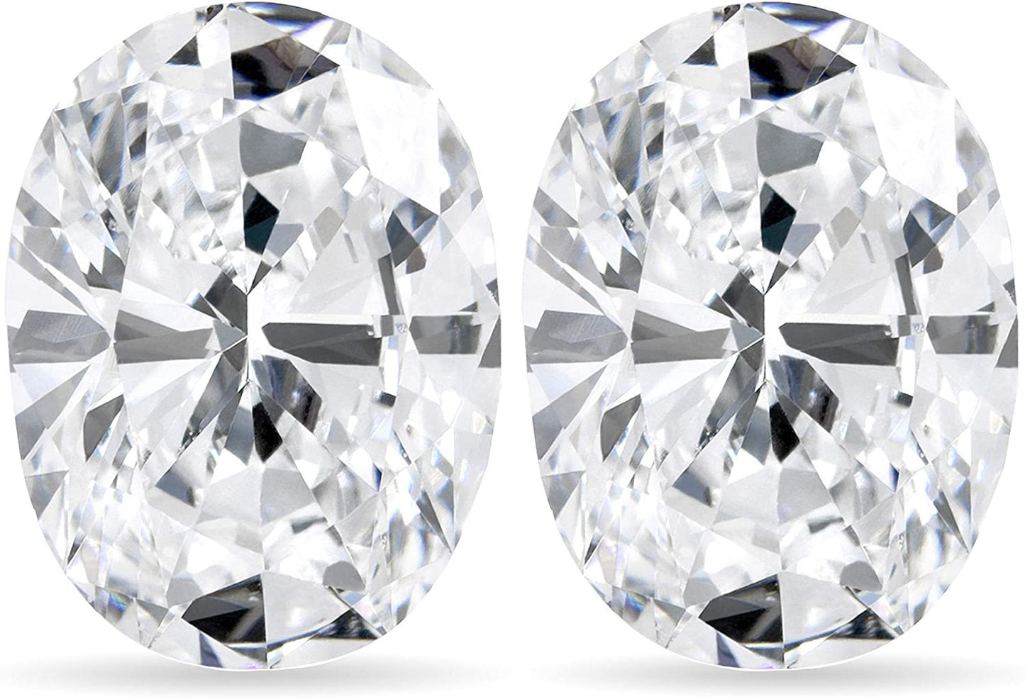 IGI Certified Loose 1.0 to 5.0 Cttw Oval Shape Cut Lab Created Diamond (G-H Color, VS1-VS2 Clarity) - Matched Set of Loose Stones