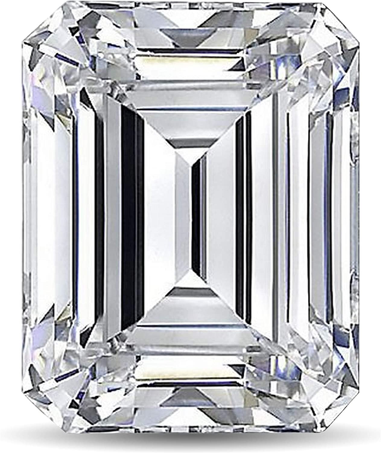 IGI Certified Loose 1/2 to 2.0 Carat Emerald Cut Lab Created Diamond (G-H Color, VS1-VS2 Clarity) - Single Loose Stone