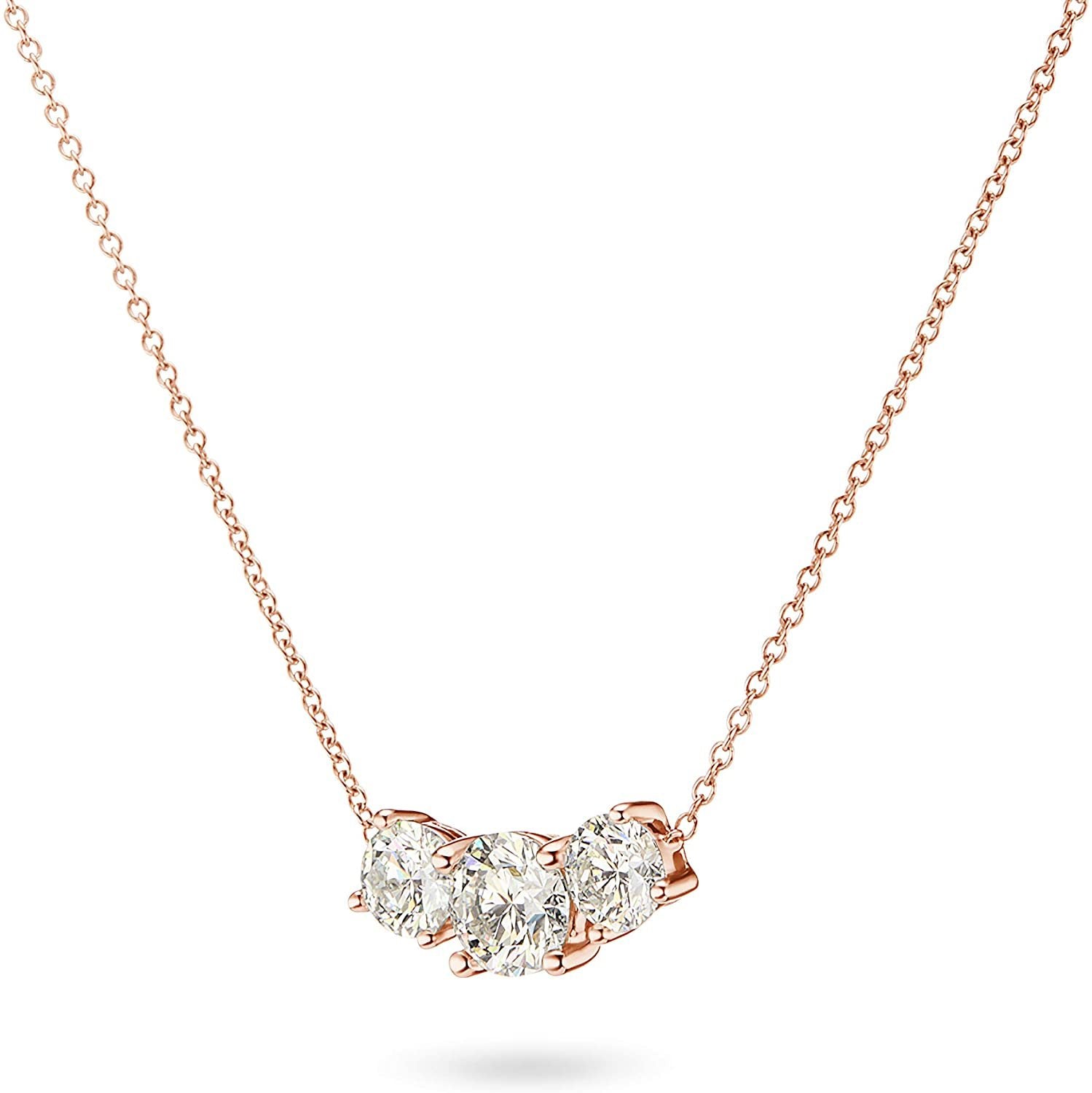 Five Diamond Bezel Bar Necklace – S. Bell Designs