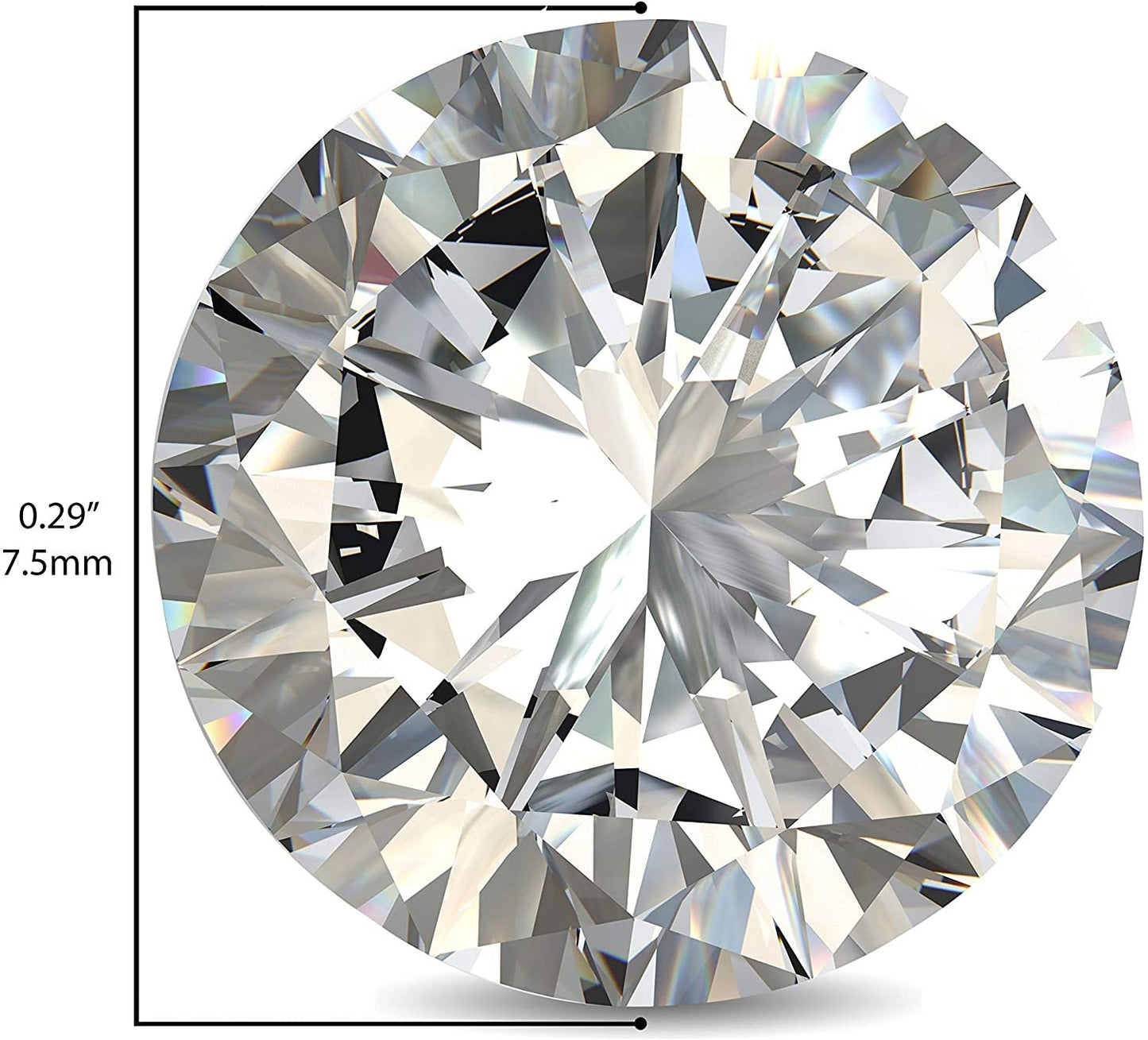 IGI Certified Loose 1/2 to 2.0 Carat Round Brilliant Cut Lab Created Diamond (E-F Color, VVS1-VVS2 Clarity) - Single Loose Stone