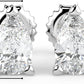 IGI Certified 1/2 Cttw Pear Cut Lab Grown Diamond 14K Gold 3-Prong Pushback Stud Earrings (G-H Color, VS1-VS2 Clarity) - Choice of Gold Color