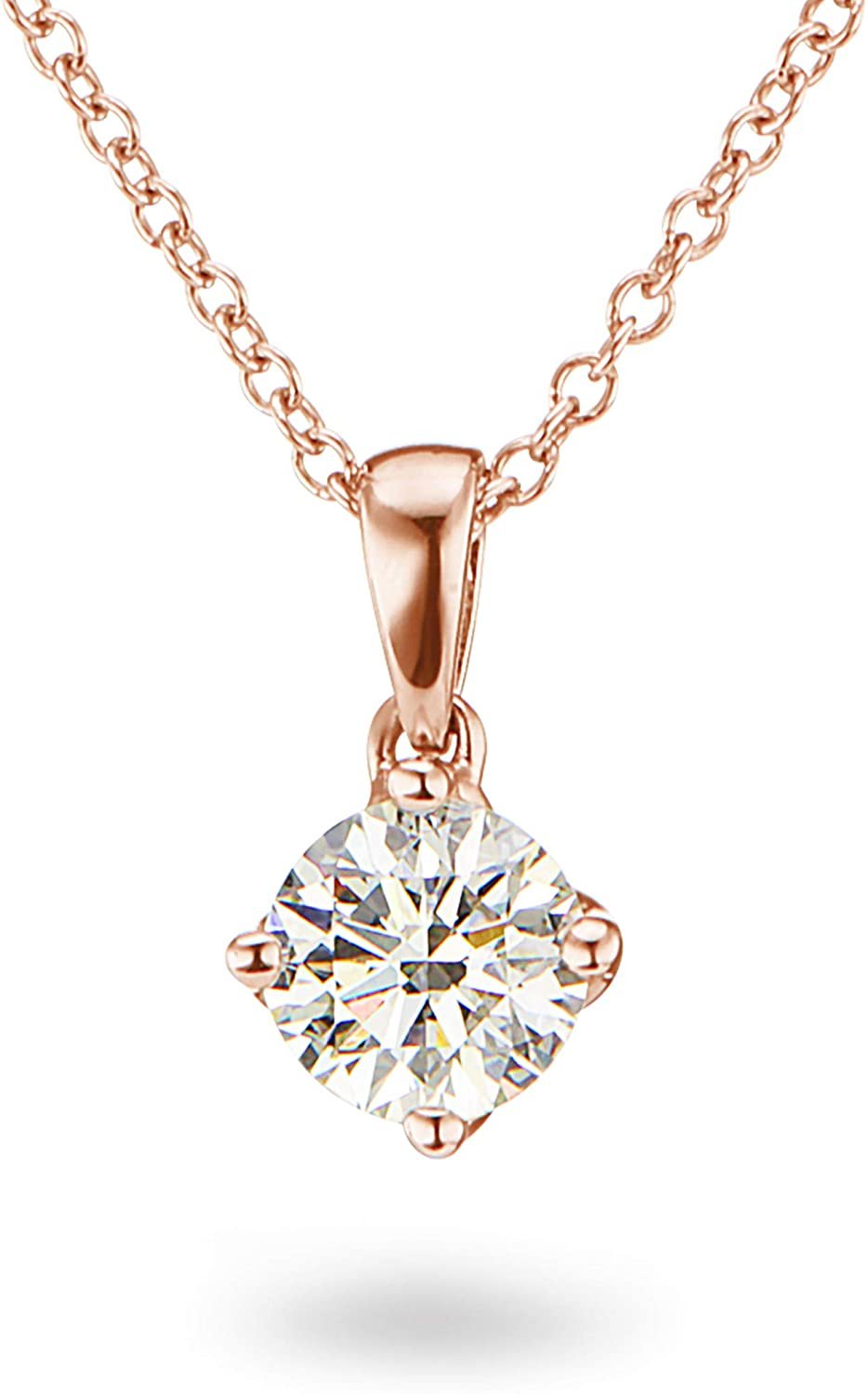 3/4 CT. Diamond Solitaire Pendant in 10K Gold | Zales