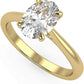 IGI Certified 14K Yellow Gold 1.0 Carat Oval Lab Created Diamond Classic Solitaire Engagement Ring (G-H Color, VS1-VS2 Clarity) - Size 6