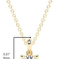 IGI Certified 1/4 Ct Lab Grown Diamond 14K Gold 4 Prong Dangling Solitaire Pendant Necklace (G-H Color, VS1-VS2 Clarity) - 18” - Choice of Metal Color