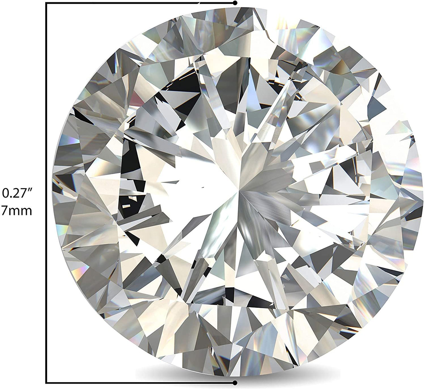 IGI Certified Loose 1/2 to 2.0 Carat Round Brilliant Cut Lab Created Diamond (G-H Color, VS1-VS2 Clarity) - Single Loose Stone