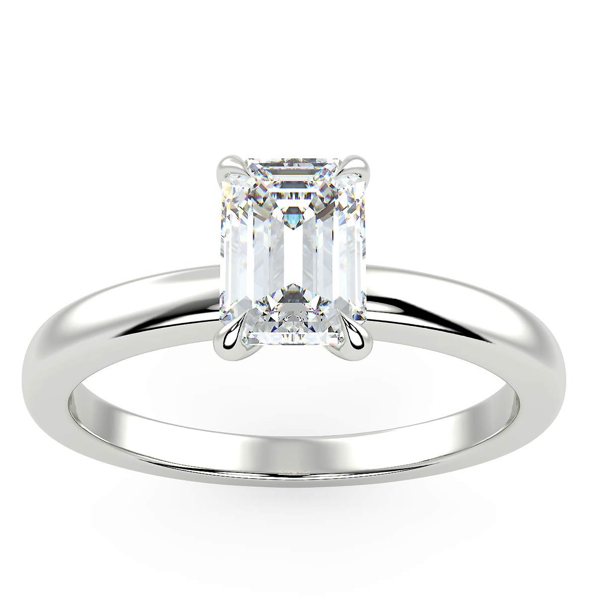 Platinum Claw Set Engagement Ring - J Vair Anderson Jewellers