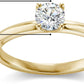 IGI Certified 2.0 Carat Round Brilliant-Cut Lab Created Diamond 14K Gold Classic 4-Prong Solitaire Engagement Ring (G-H Color, VS1-VS2 Clarity) - 14K Yellow Gold, Size 6-1/4
