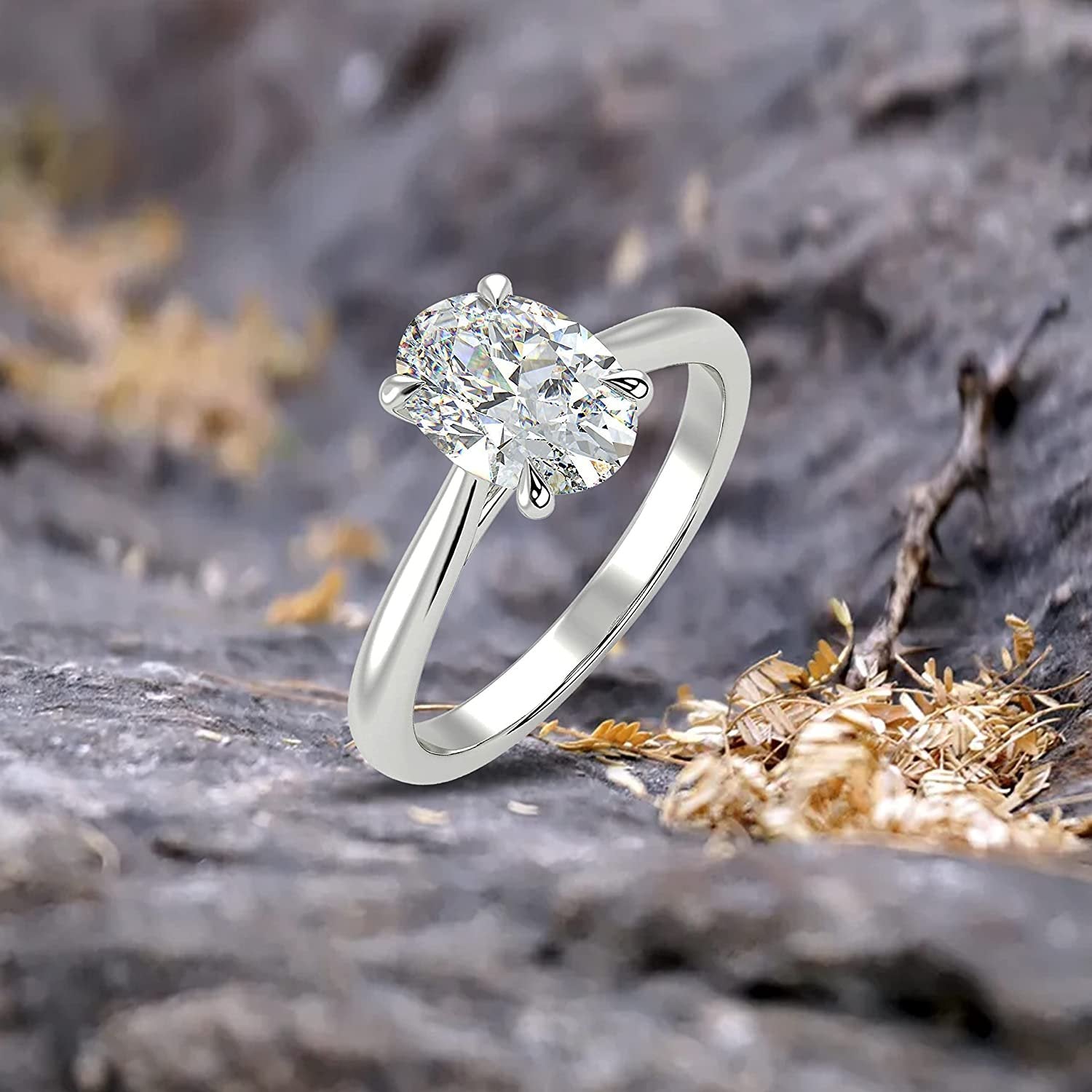 14K Gold Classic Solitaire Engagement Ring | Carbon Atelier