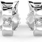 IGI Certified 1/2 Cttw Emerald Cut Lab Grown Diamond 14K Gold 4-Prong Pushback Stud Earrings (G-H Color, VS1-VS2 Clarity) - Choice of Gold Color