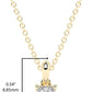IGI Certified 1/4 Ct Emerald Cut Lab Grown Diamond 14K Gold Solitaire Pendant Necklace (G-H Color, VS1-VS2 Clarity) - 18” - Choice of Metal Color