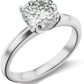 IGI Certified 2.0 Carat Colorless Round Brilliant-Cut Lab Created Diamond 14K White Gold Classic 4-Prong Solitaire Engagement Ring (E-F Color, VVS1-VVS2 Clarity)