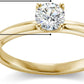 IGI Certified 3/4 Carat Round Brilliant-Cut Lab Created Diamond 14K Gold Classic 4-Prong Solitaire Engagement Ring (G-H Color, VS1-VS2 Clarity) - 14K Yellow Gold, Size 6-1/4